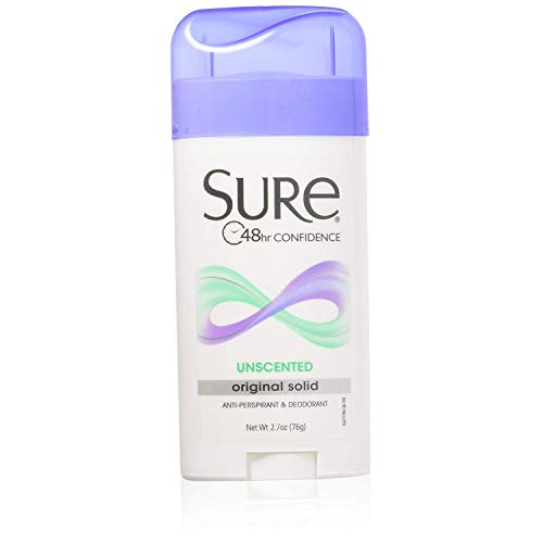 Sure Wide Solid Unscented - 48 Hours Confidence - Long-lasting Formula - 2.7oz