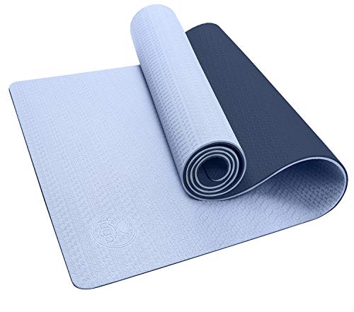 Yoga Mat Non Slip Textured Surface - Reversible Dual Color (72"x 24"x 6mm )