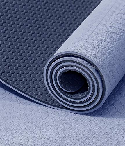 aGreenie yoga mat non-slip pollution free 6mm Ocean Graphite