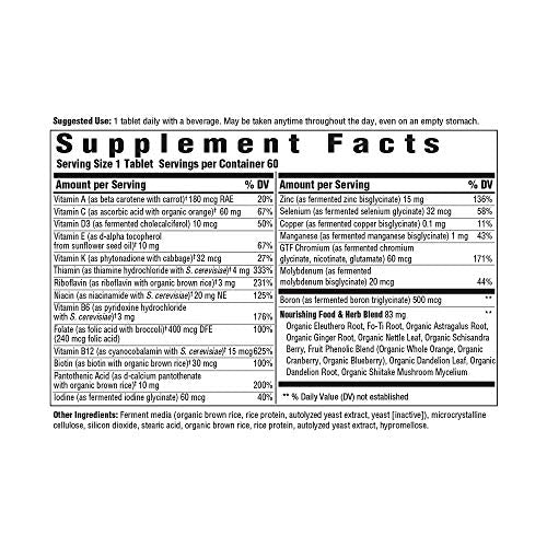 Men's Multivitamins - With B Complex Vitamins and Zinc - Gluten - 60 Tabs